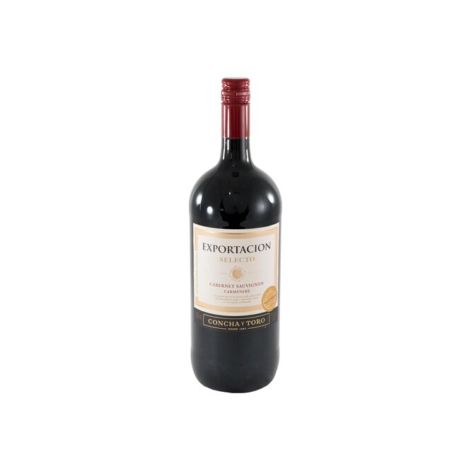Vino tinto Cabernet Sauvignon Carmenere Exportación Concha y Toro 1,5 litros