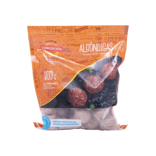 Albóndigas de carne congeladas Concepción 800 gramos