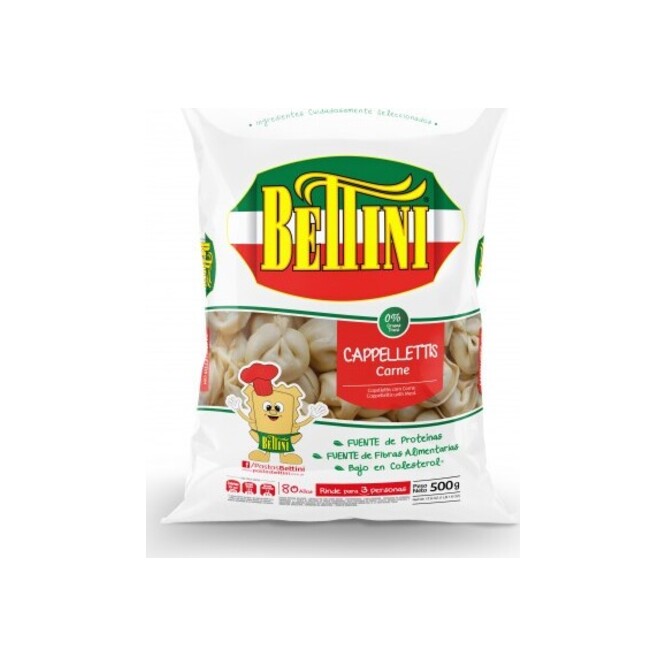 Capeletis relleno con carne Bettini 500 gramos