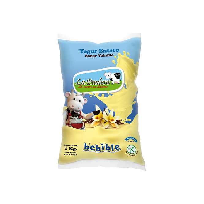 Yoghurt entero de vainilla La Pradera 1 litro