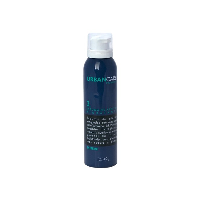 Espuma de afeitar extreme frasco Urban Care 149 gramos