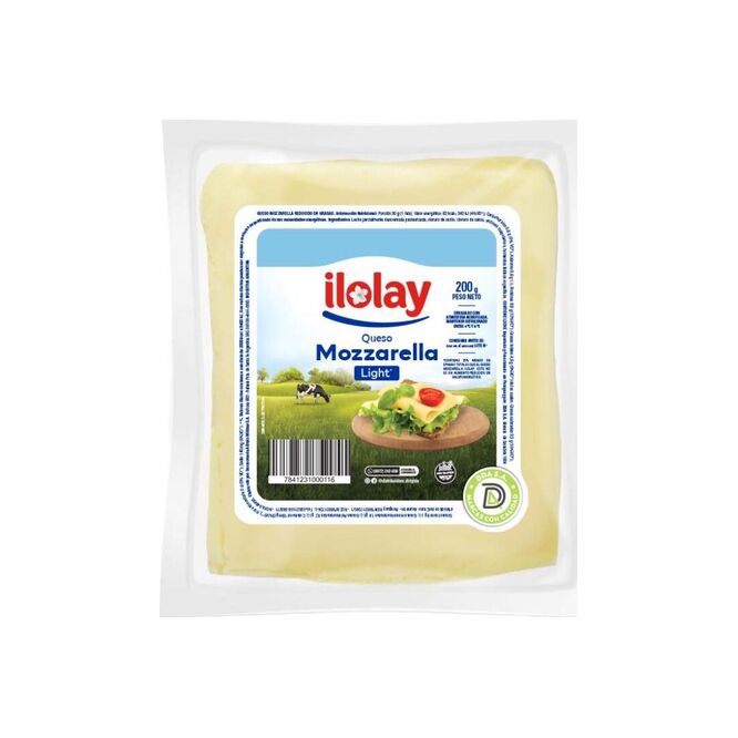 Queso Mozzarella Light Ilolay 200 gramos