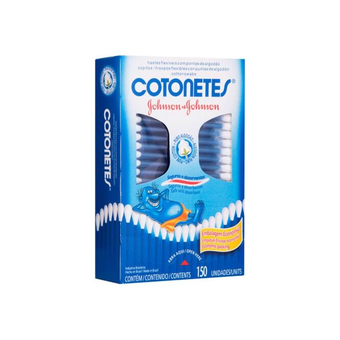 Hisopos Flexibles Cotonetes en Caja Johnson's 150 unidades