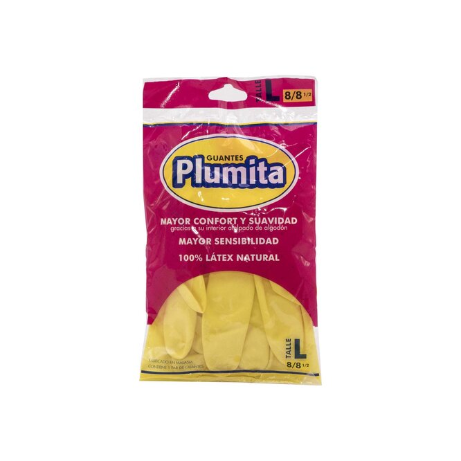 Guante Látex Tamaño Grande Plumita