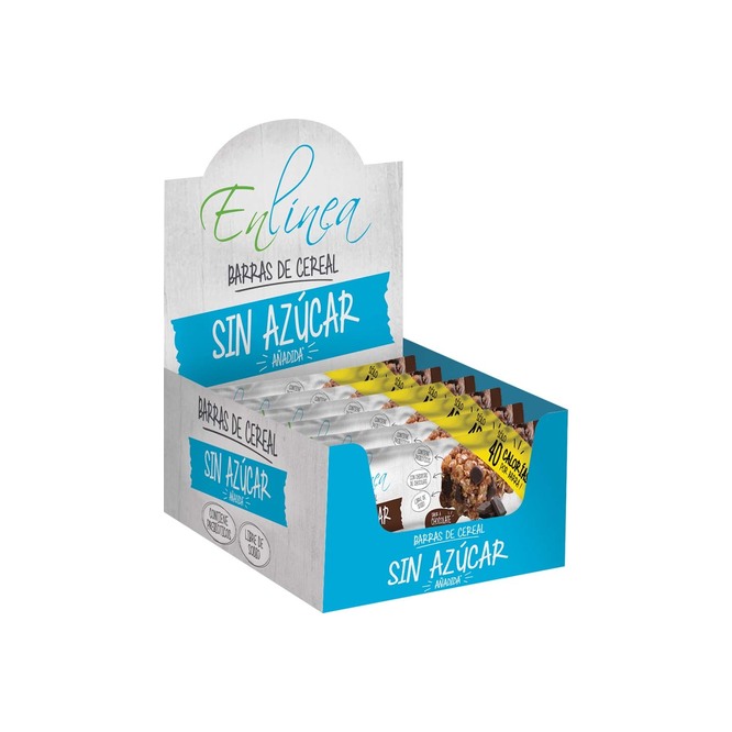 Barra cereal sabor chocolate Enlínea 15 gramos