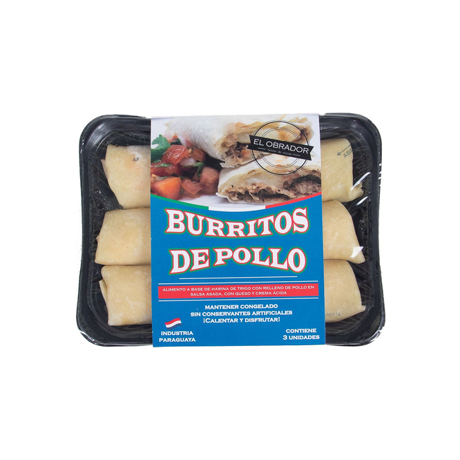 BURRITOS DE POLLO EL OBRADOR 3UN BJA
