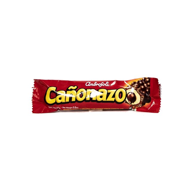 Chocolate barra cañonazo Ambrosoli 25 gramos