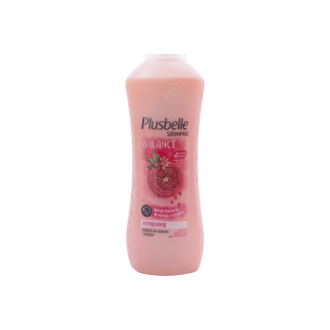 Shampoo reparador balance extracto de granada Plusbelle 1 litro