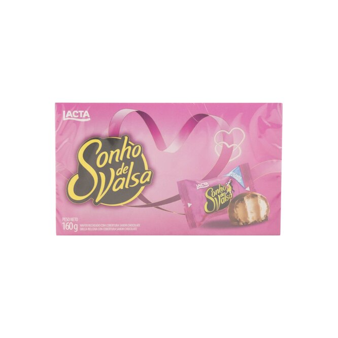 Bombones sonho vals chocolate paquete Lacta 160 gramos