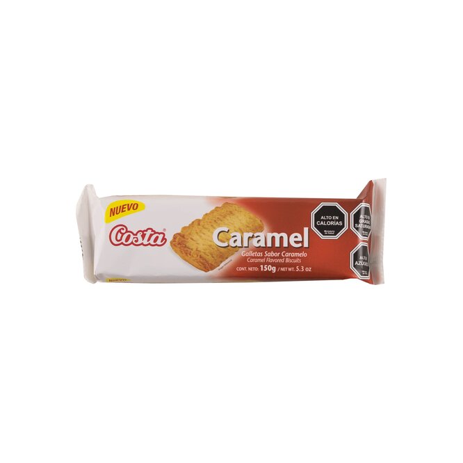 Galletitas sabor caramelo Costa 150 gramos