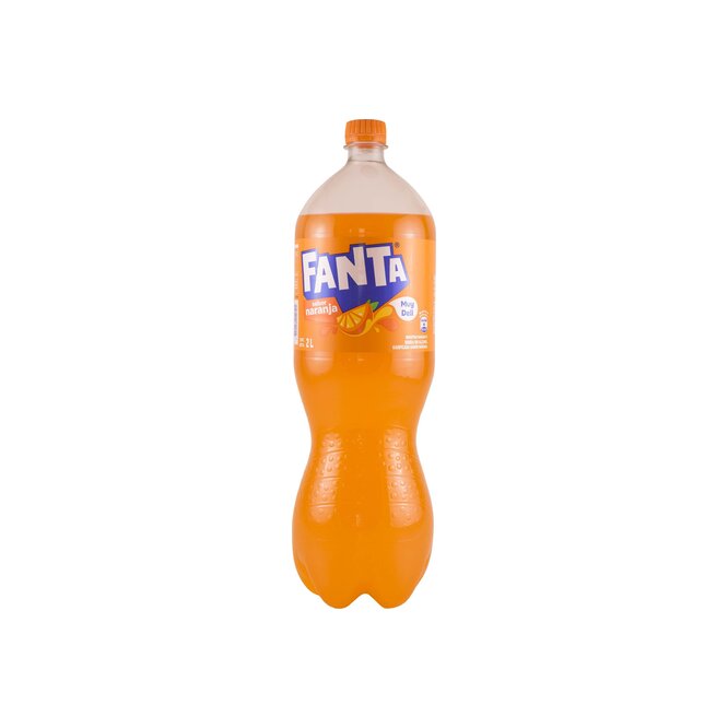 Gaseosa sabor naranja en botella Fanta 2 litros