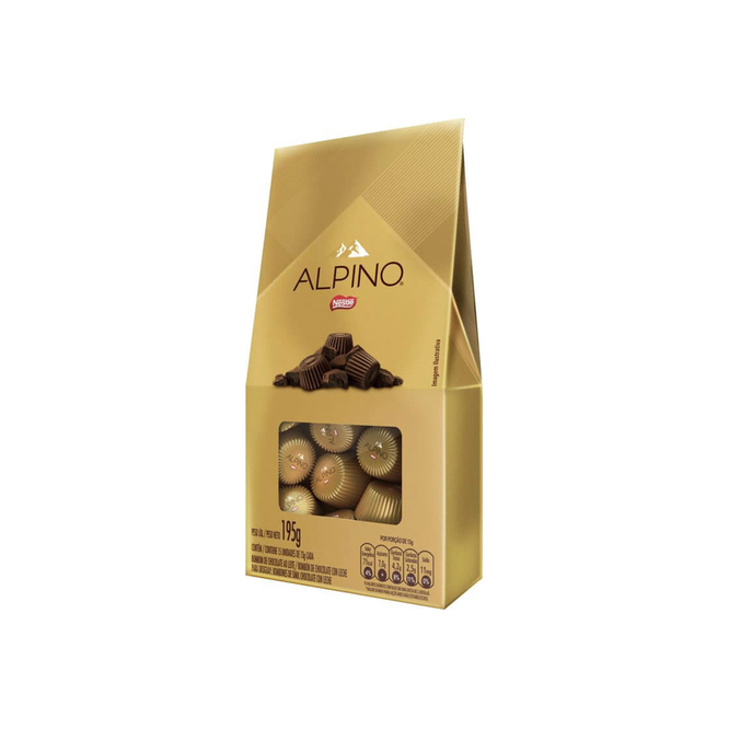 BOMBONES DE CHOCOLATE ALPINO 195 GR