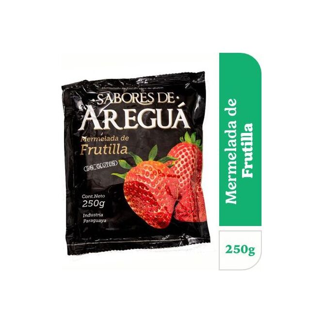 Mermelada de frutilla en sachet Sabores de Areguá 250 gramos