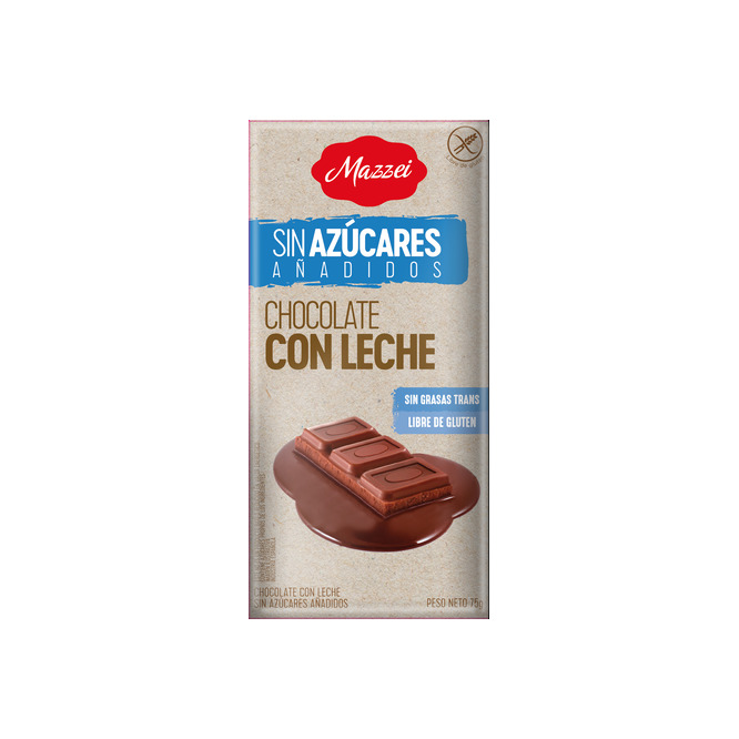 Chocolate con leche sin azúcar tableta Befit 75 gramos
