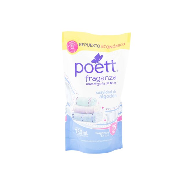 Aromatizante para tela aroma algodón Poett 250 ML