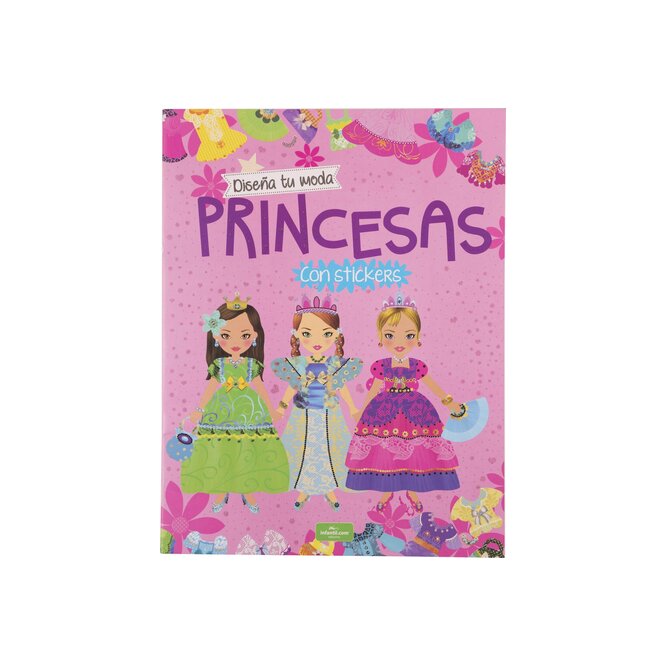 Libro infantil diseña tu moda princesas Beascoa por unidad