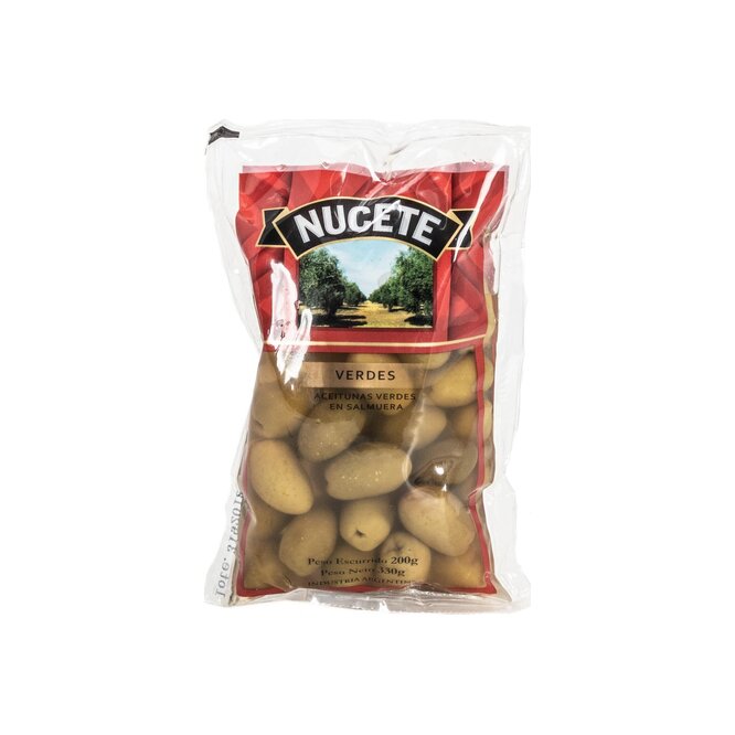 Aceituna Verde en doy pack Nucete 20 gramos