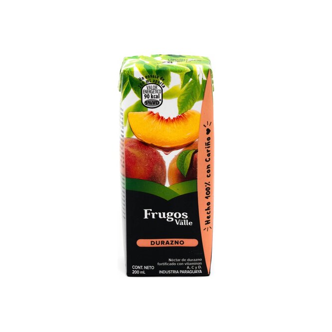 JUGO LIQUIDO DURAZNO 200ML FRUGOS DEL V