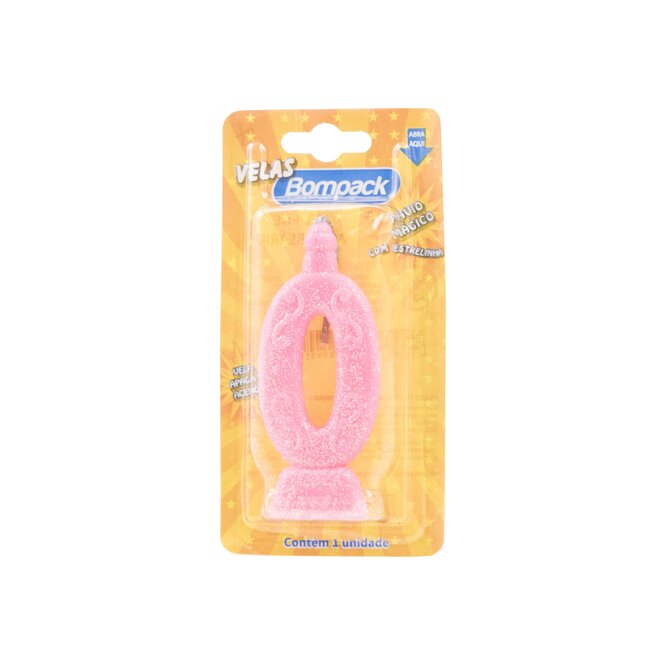 Vela Mágica N° 0 Color Rosa Bompack