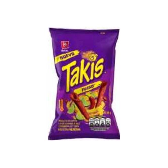 Snacks sabor ají y limón fuego Takis 56 gramos