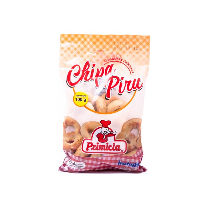 Chipa pirú Primicia en paquete 100 gramos
