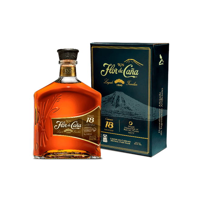 Ron 7 años en botella Flor de Caña 1 litro