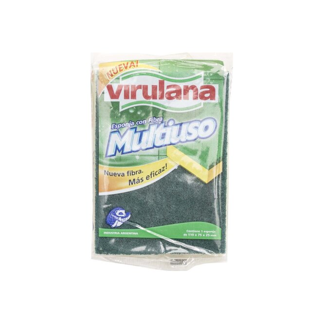 Esponja con fibra multiuso Virulana por unidad