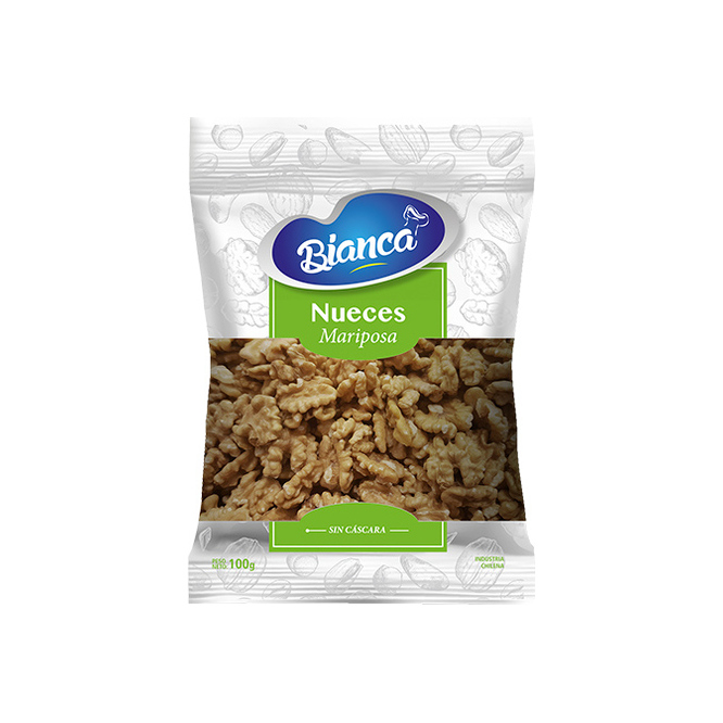 Nuez mariposa light Bianca 100 gramos