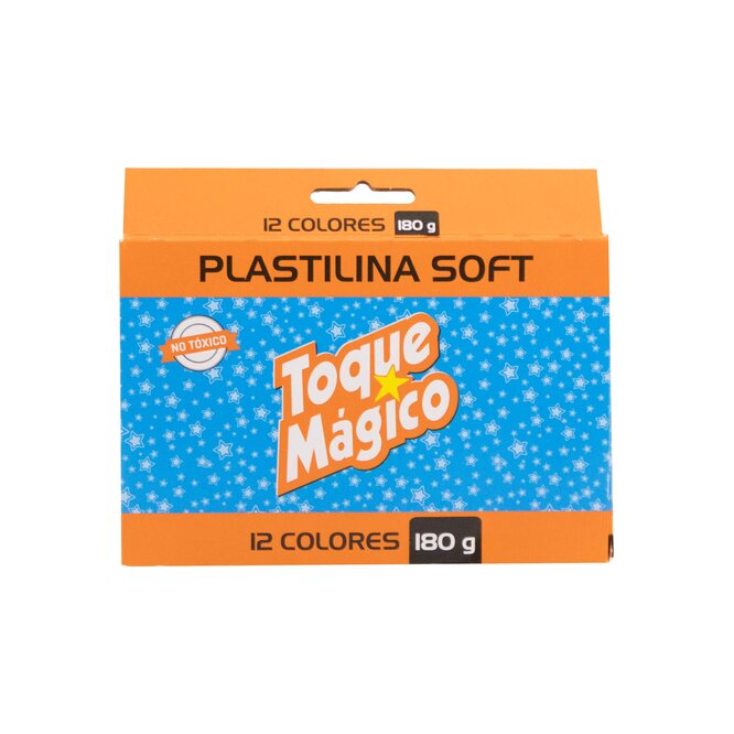 PLASTILINA SOFT 12COLORES TOQUE MAGICO