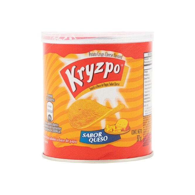 PAPAS FRITAS QUESO 40GR KRYZPO TUBO