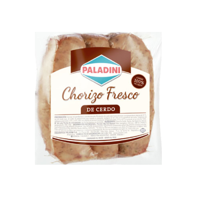 CHORIZO DE CERDO X 3 UN PALADINI EV