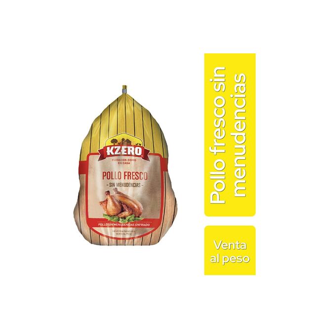 Pollo Entero Fresco Sin Menudencias Kzero por kilo