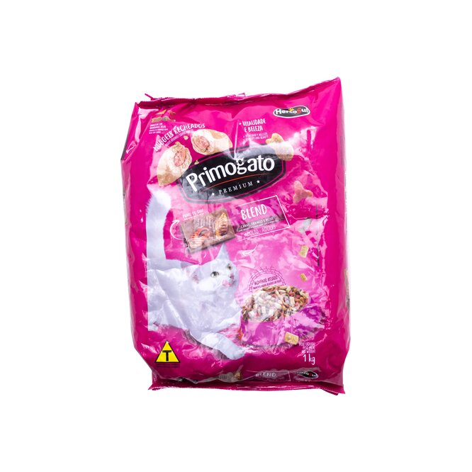 Alimento para gato adulto sabor carne pollo y pescado Primogato 1 kilo