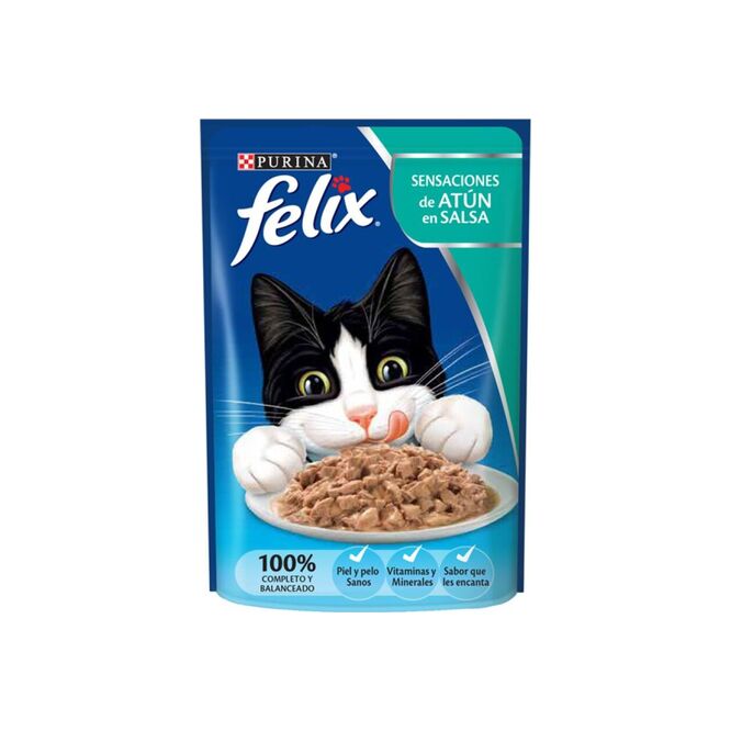 Alimento para gato sabor atún en sachet Félix 85 gramos