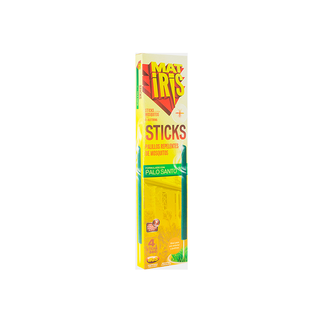 Palillos repelente de mosquitos citronella en caja Matiris 4 unidades