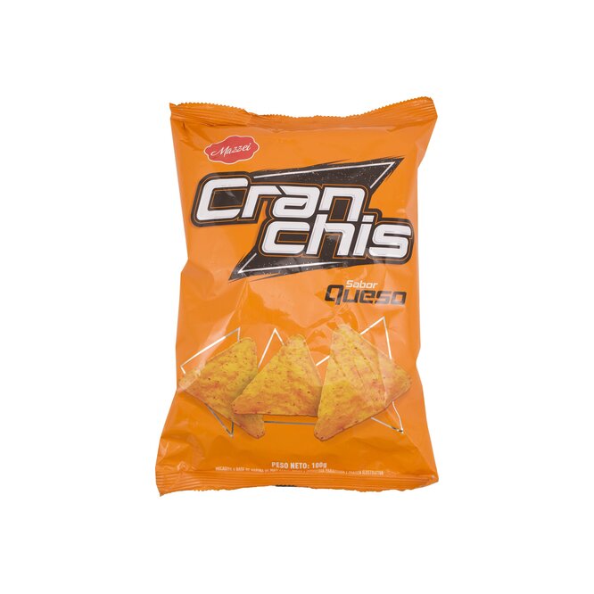 Snacks cranchis sabor queso paquete Mazzei 100 gramos
