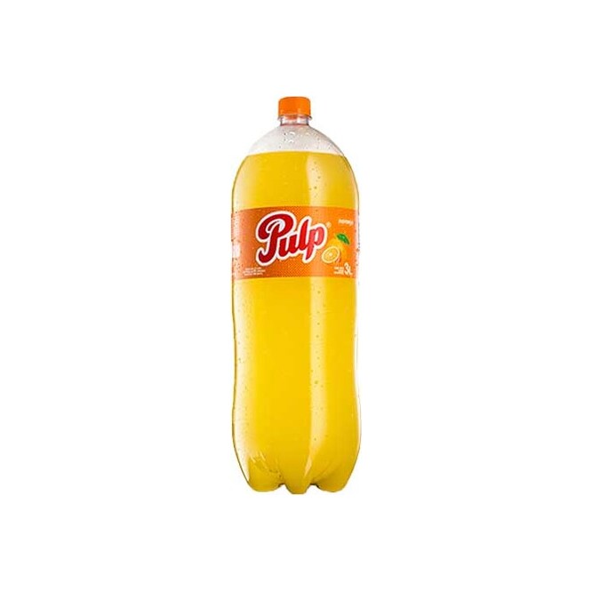 Gaseosa sabor naranja botella descartable Pulp 3 litros