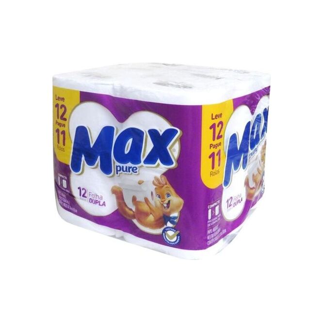 Papel higiénico Pure Neutro doble hoja paquete Max 12 unidades