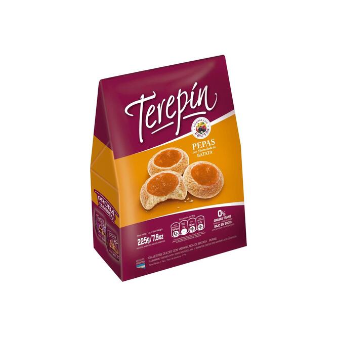 Pepas con dulce de batata en paquete Terepin 300 gramos