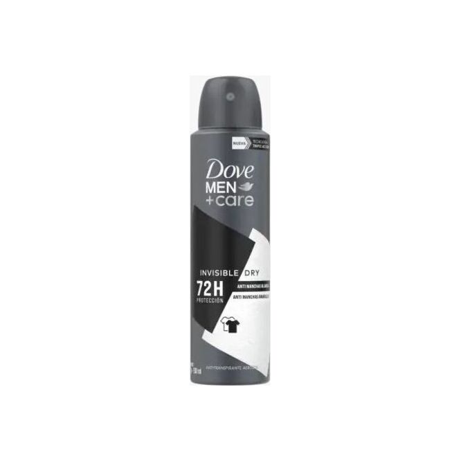 Desodorante invisible men en aerosol Dove 150 ml