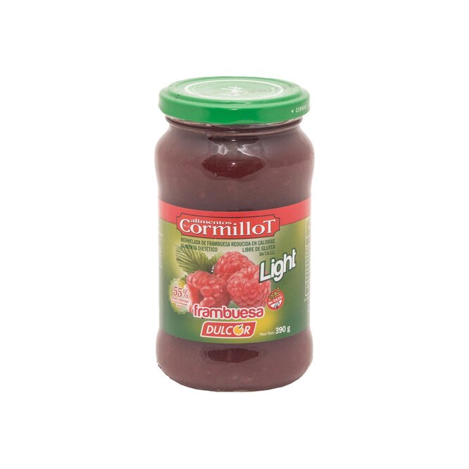Mermelada frambuesa light frasco Cormillot 390 gramos