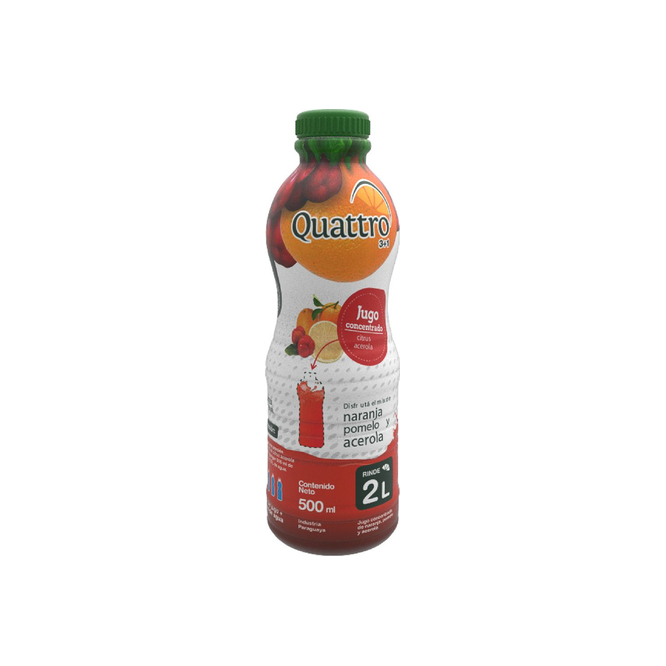 JUGO QUATTR CONCENT NAR/POM/ACERLO 500ML
