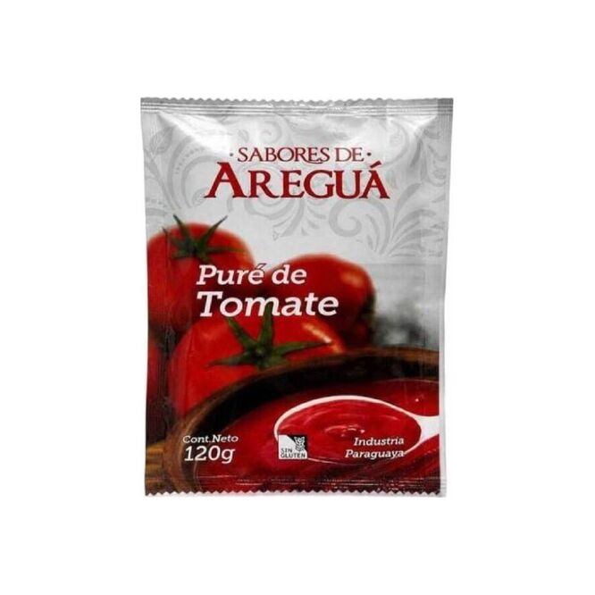Puré de tomate paquete Sabores de Areguá 120 gramos