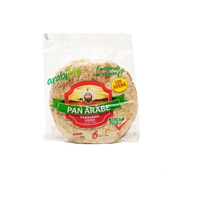 Pan arabe fit Panaderia 2000 6 unidades