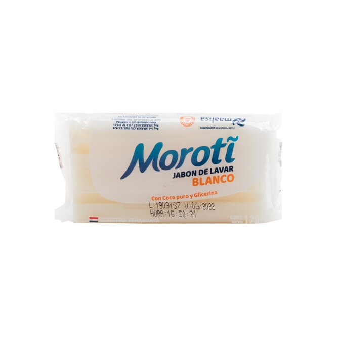 Jabón para lavar blanco Morotí 120 gramos