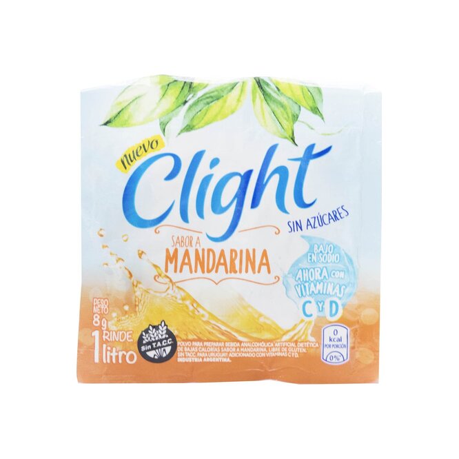 JUGO E/POL LIGH CLIGHT MANDARINA 8GR