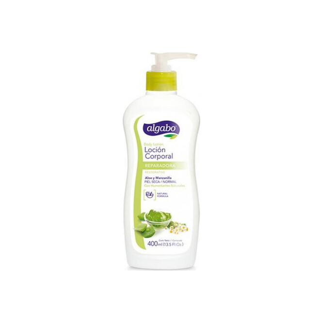 Loción corporal aloe vera karité y manzanilla Algabo 400 ml