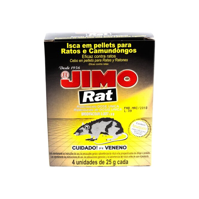 Cebo raticida pastillas Jimo 100 gramos