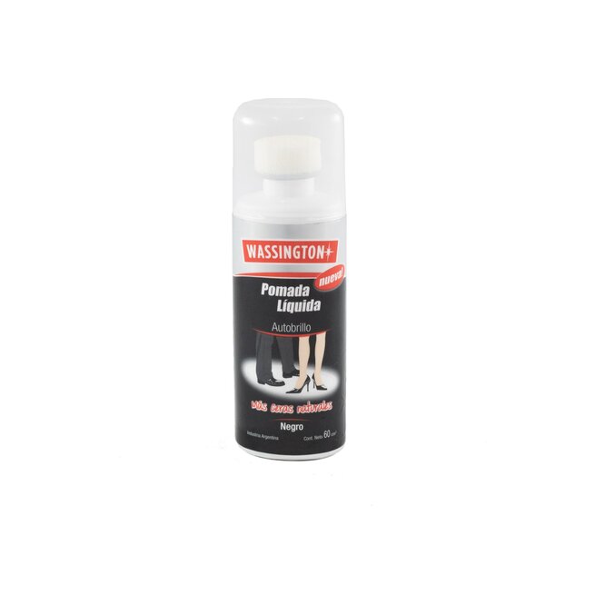 Betún Liquido Auto brillo Negro en Frasco Washington 60 ml