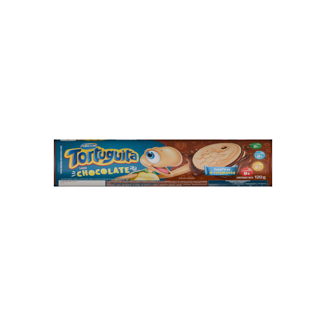 Galletitas sabor chocolate Tortuguita 120 gramos